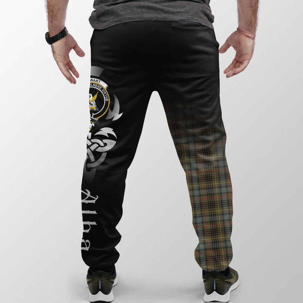 Clan Stewart Hunting Weathered Tartan Crest Jogger Sweatpants Alba Celtic Style ZS82 Clan Stewart Tartan Today