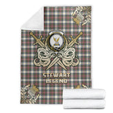 Clan Stewart Dress Ancient Tartan Gold Courage Symbol Blanket XL15 Clan Stewart Tartan Today