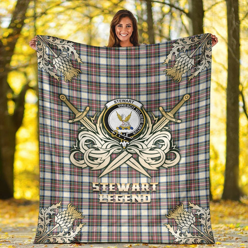 Clan Stewart Dress Ancient Tartan Gold Courage Symbol Blanket XL15 Clan Stewart Tartan Today