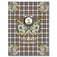 Clan Stewart Dress Ancient Tartan Gold Courage Symbol Blanket XL15 Clan Stewart Tartan Today