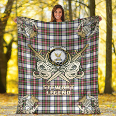 Clan Stewart Dress Modern Tartan Gold Courage Symbol Blanket QX95 Clan Stewart Tartan Today