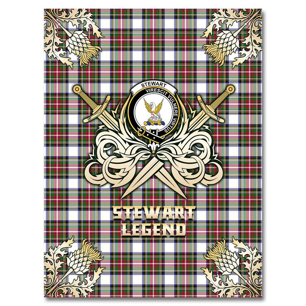 Clan Stewart Dress Modern Tartan Gold Courage Symbol Blanket QX95 Clan Stewart Tartan Today