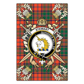 Clan Stewart of Appin Ancient Tartan Crest Black Garden Flag - Gold Thistle XJ21 Clan Stewart of Appin Tartan Today
