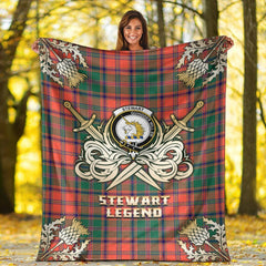 Clan Stewart of Appin Ancient Tartan Gold Courage Symbol Blanket HO86 Clan Stewart of Appin Tartan Today