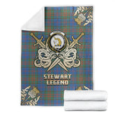 Clan Stewart of Appin Hunting Ancient Tartan Gold Courage Symbol Blanket PP85 Clan Stewart of Appin Tartan Today