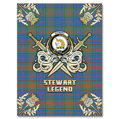 Clan Stewart of Appin Hunting Ancient Tartan Gold Courage Symbol Blanket PP85 Clan Stewart of Appin Tartan Today