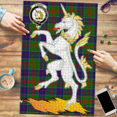 Clan Stewart of Appin Hunting Modern Tartan Crest Unicorn Scotland Jigsaw Puzzles Gift For Family YW99 Clan Stewart of Appin Tartan Today