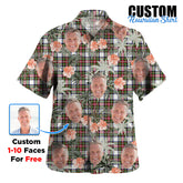 Clan Stewart Dress Modern Tartan Custom Face Hawaiian Shirt – Unisex Gift for Family Members, Summer Party LC41 Stewart Dress Modern Tartan Tartan Hawaii Shirt