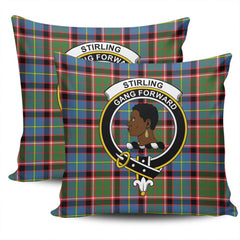 Clan Stirling & Bannockburn District Tartan Crest Pillow Cover WC80 Clan Stirling Tartan Today