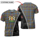 Stirling (of Cadder-Present Chief) Tartan Shirt with Scotland Coat of Arms & Custom Name WJ63