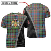Stirling (of Keir) Tartan Shirt with Scotland Coat of Arms & Custom Name VR31
