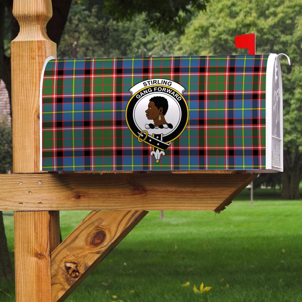 Clan Stirling & Bannockburn District Tartan Crest Mailbox IV49 Clan Stirling Tartan Today
