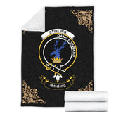 Clan Stirling (of Cadder-Present Chief) Crest Tartan Premium Blanket Black ML50 Clan Stirling Tartan Today