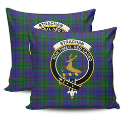 Clan Strachan Tartan Crest Pillow Cover JI24 Clan Strachan Tartan Today