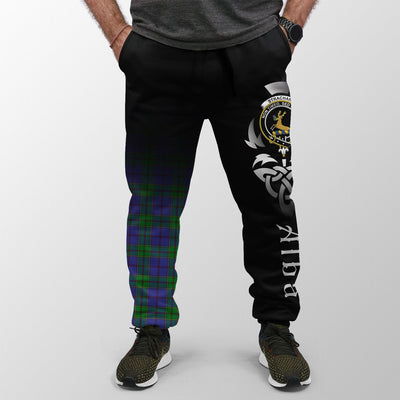 Clan Strachan Tartan Crest Jogger Sweatpants Alba Celtic Style