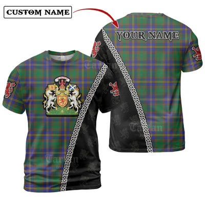 Personalized Clan Strange of Balkaskie Tartan Shirt with Scotland Coat of Arms & Custom Name
