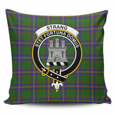 Clan Strange of Balkaskie Tartan Crest Pillow Cover OR45 Clan Strange Tartan Today