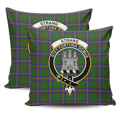 Clan Strange of Balkaskie Tartan Crest Pillow Cover OR45 Clan Strange Tartan Today