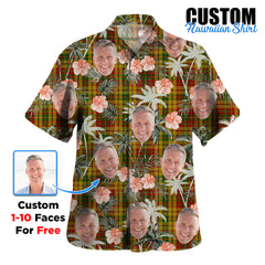 Clan Strathearn Modern Tartan Custom Face Hawaiian Shirt – Unisex Gift for Family Members, Summer Party RW10 Strathearn Modern Tartan Tartan Hawaii Shirt