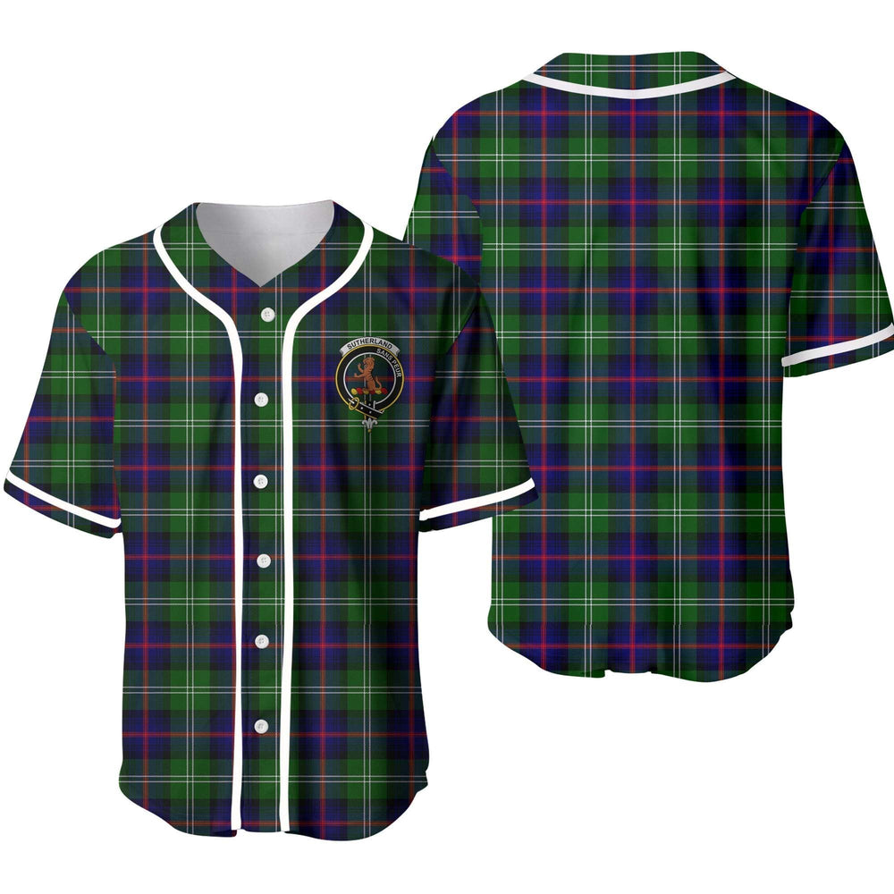 Clan Sutherland II Tartan Unisex Baseball Jersey VA27VM55 Clan Sutherland Tartan Today