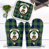 Clan Swinton Tartan Crest Oven Mitt And Pot Holder (2 Oven Mitts + 1 Pot Holder) FH77 Clan Swinton Tartan Today