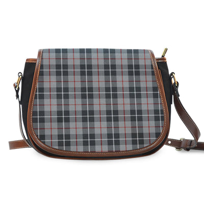 Clan Thompson Grey Tartan Saddle Handbags