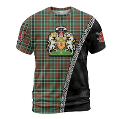 Personalized Clan Thomson Hunting Modern Tartan Shirt with Scotland Coat of Arms & Custom Name IM13