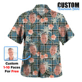 Clan Thomson Tartan Custom Face Hawaiian Shirt – Unisex Gift for Family Members, Summer Party DA49 Thomson Tartan Tartan Hawaii Shirt
