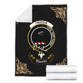 Clan Tweedie Crest Tartan Premium Blanket Black VJ53 Clan Tweedie Tartan Today