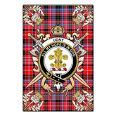 Clan Udny Tartan Crest Black Garden Flag - Gold Thistle BF63 Clan Udny Tartan Today