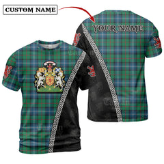 Urquhart Ancient Tartan Shirt with Scotland Coat of Arms & Custom Name CZ32