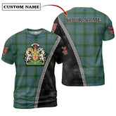 Walker Hunting Ancient Tartan Shirt with Scotland Coat of Arms & Custom Name JV46