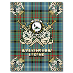 Clan Walkinshaw Tartan Gold Courage Symbol Blanket YA29 Clan Shaw Tartan Today