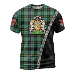 Personalized Clan Wallace Hunting Ancient Tartan Shirt with Scotland Coat of Arms & Custom Name EB21