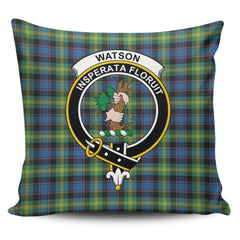Clan Watson Ancient Tartan Crest Pillow Cover EQ14 Clan Watson Tartan Today