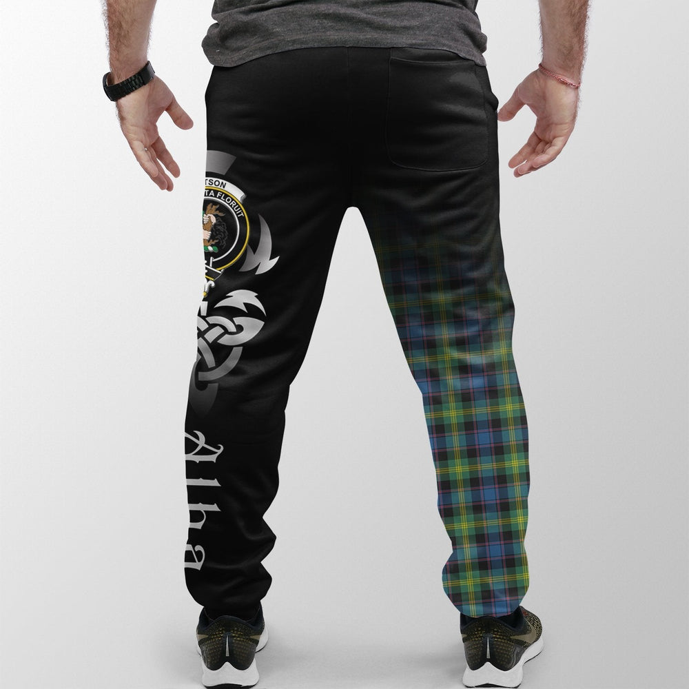 Clan Watson Ancient Tartan Crest Jogger Sweatpants Alba Celtic Style RE71 Clan Watson Tartan Today