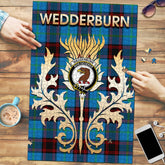 Clan Wedderburn Tartan Crest Thistle Jigsaw Puzzles Gift For Family XW49 Clan Wedderburn Tartan Today