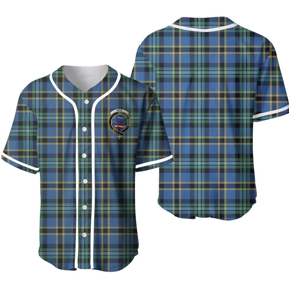 Clan Weir Tartan Unisex Baseball Jersey SC88HN63 Clan Weir Tartan Today