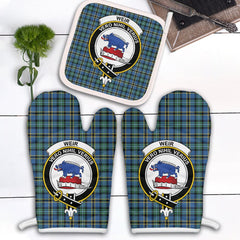 Clan Weir Ancient Tartan Crest Oven Mitt And Pot Holder (2 Oven Mitts + 1 Pot Holder) XP95 Clan Weir Tartan Today