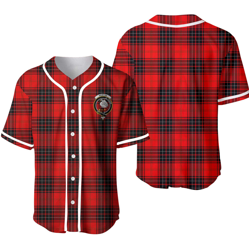 Clan Wemyss Tartan Unisex Baseball Jersey TC37MR53 Clan Wemyss Tartan Today