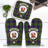 Clan Whitefoord Modern Tartan Crest Oven Mitt And Pot Holder (2 Oven Mitts + 1 Pot Holder) WM19 Clan Whitefoord Tartan Today