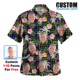 Clan Whitefoord Tartan Custom Face Hawaiian Shirt – Unisex Gift for Family Members, Summer Party VI88 Whitefoord Tartan Tartan Hawaii Shirt