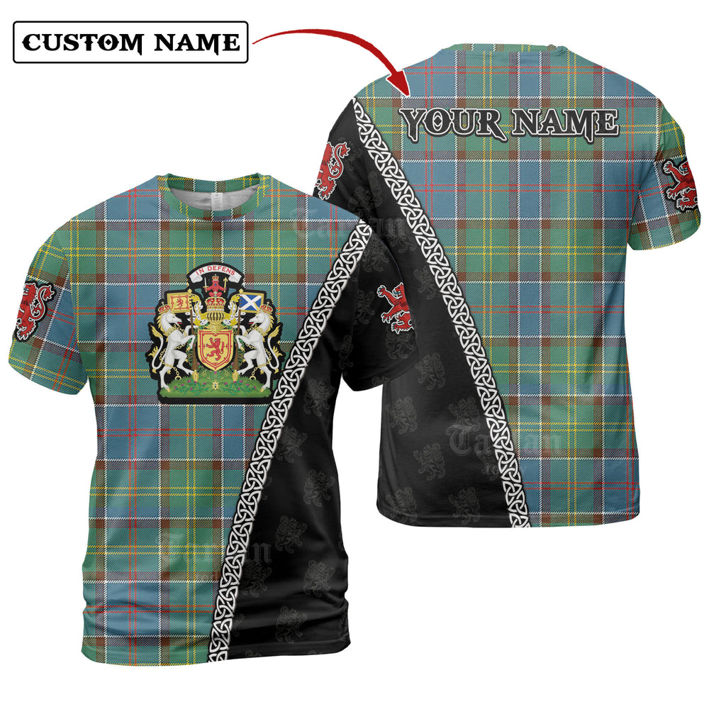 Whitelaw Tartan Shirt with Scotland Coat of Arms & Custom Name LG32