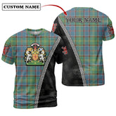 Whitelaw Tartan Shirt with Scotland Coat of Arms & Custom Name LG32