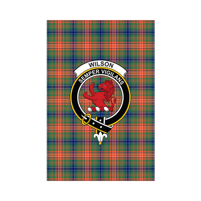 Clan Wilson Ancient Tartan Crest Garden Flag BV85