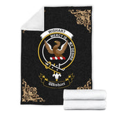 Clan Wishart Crest Tartan Premium Blanket Black AR75 Clan Wishart Tartan Today