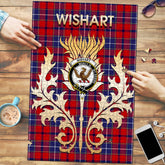 Clan Wishart Dress Tartan Crest Thistle Jigsaw Puzzles Gift For Family MJ98 Clan Wishart Tartan Today