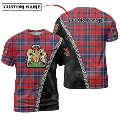 Wishart Dress Tartan Shirt with Scotland Coat of Arms & Custom Name CL64