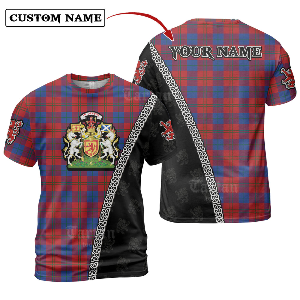 Witherspoon Tartan Shirt with Scotland Coat of Arms & Custom Name XD36