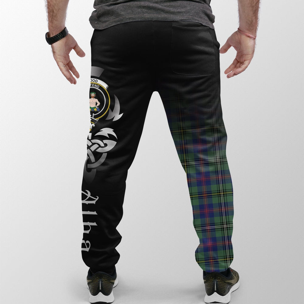 Clan Wood Modern Tartan Crest Jogger Sweatpants Alba Celtic Style FY64 Clan Wood Tartan Today